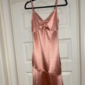 Satin midi dress